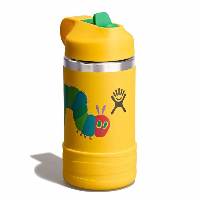 kids-12-oz-bottle-world-of-eric-carletm-f2 le26-w12-1000-kids-12-oz-wide-straw-cap-and-boot-yellow-caterpillar-angled_1.jpg